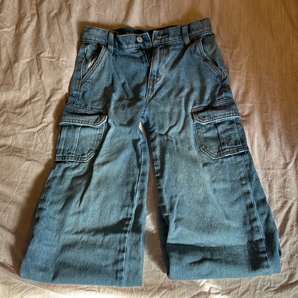 Old Navy girls size 10 baggy wide leg jeans